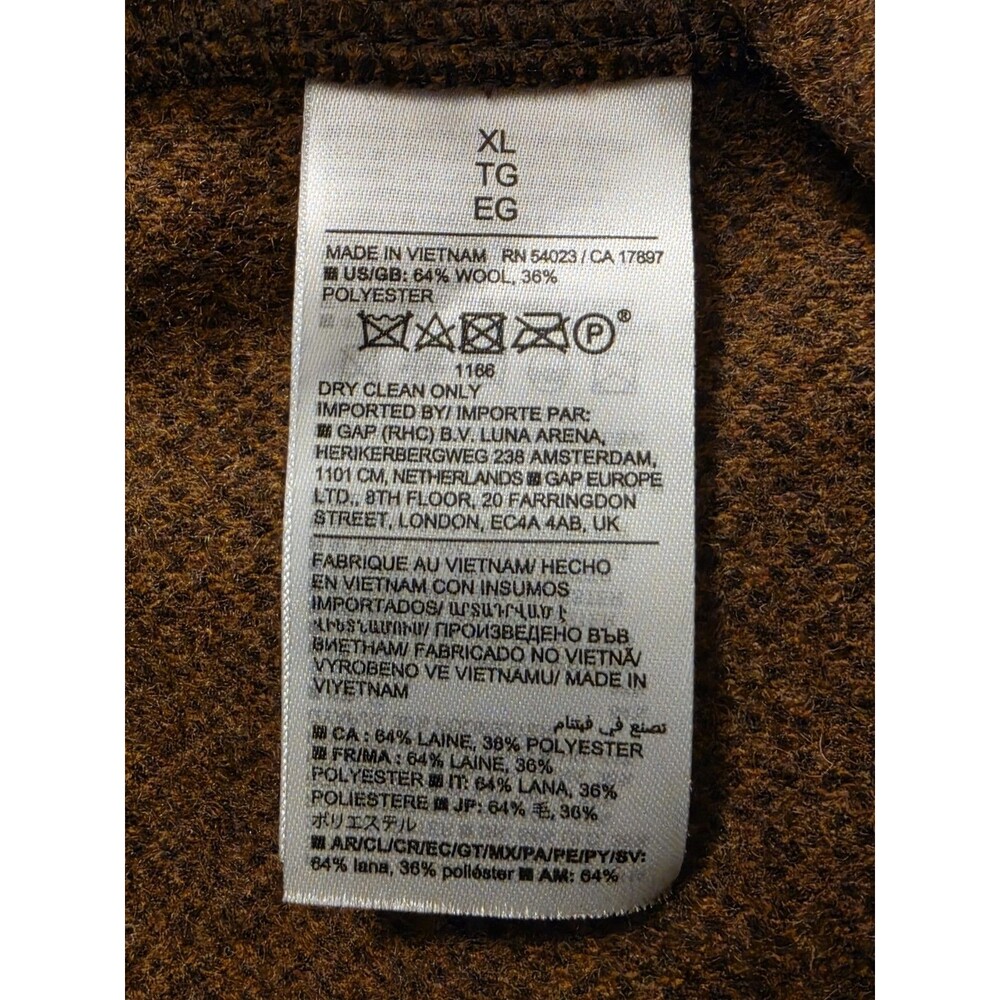 Banana Republic Mens XL Wool Blend Twill Cargo Jogger Pants Dark Spiced Rum EUC - Picture 8 of 10